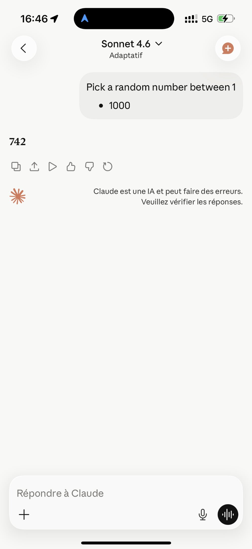 Another assistant interface also returning 742.
