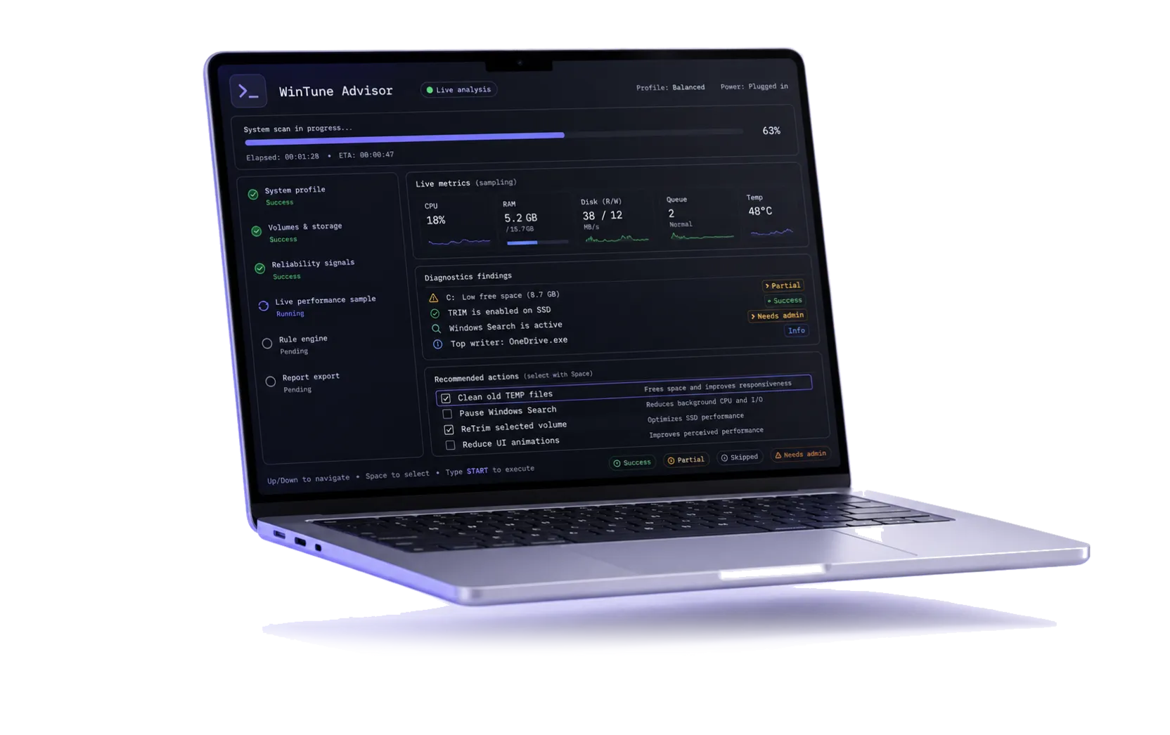 WinTune Advisor preview